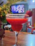 Cóctel de sidra y frutilla