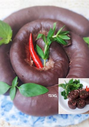 Hình của món DỒI huyết miền Bắc.