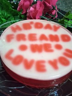 Foto resep Puding red wine