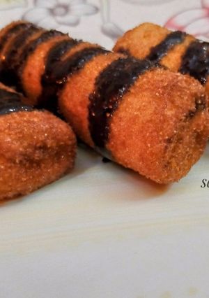 A picture of Chocolate rolls.
