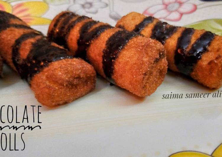 Recipe of Homemade Chocolate rolls