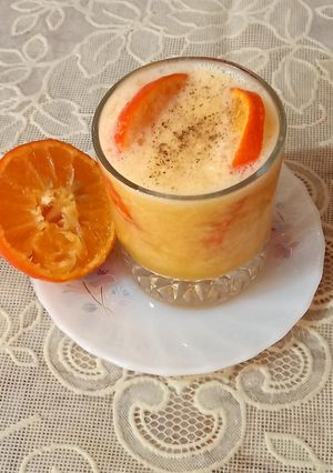 A picture of Yuum orange slush 🍊🍊.