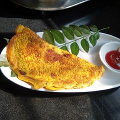 A picture of Aata besan cheela.