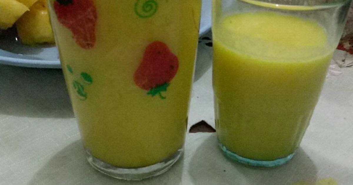 99 resep juice nanas mix enak dan sederhana Cookpad