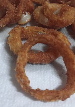 صورة لوصفة شرائح البصل المقرمش 😍