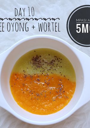 Foto resep Puree Oyong + Wortel Mpasi Menu Tunggal 5mo+
