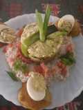 Timbal de pescado Morena salada