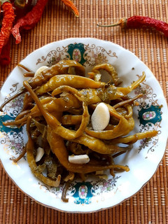 عکسی از دستور ترشی فلفل🌶🌶🌶
