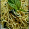 Spaghetti Bayam (Sarapan Keluarga Hari 5)