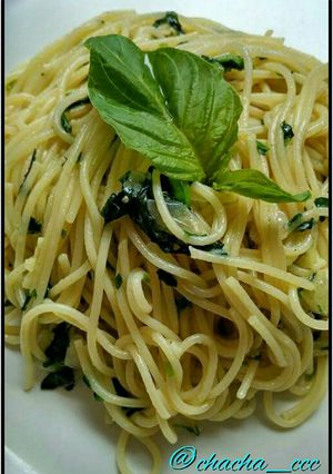 Foto resep Spaghetti Bayam (Sarapan Keluarga Hari 5)