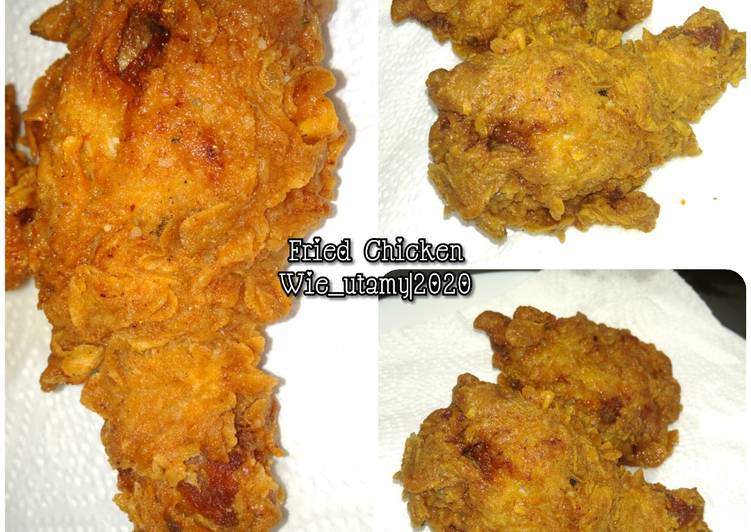 Cara Gampang Menyiapkan Fried Chicken recook resep Wilgoz 😉😉😉 yang Menggugah Selera
