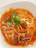 Noodles in Canned Mackerel Tomato Sauce