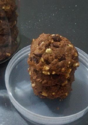 Foto resep ChocoNut Cookies/Kue Kering Coklat Kacang