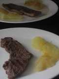 Entrecot compartido con melón