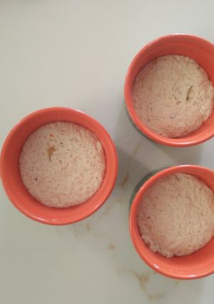 A picture of Bhapa misti doi steamed curd.