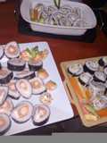 Sushi Hosomaki, uramaki. Nigiri