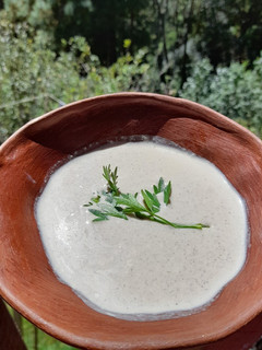Una foto de Crema de champiñones