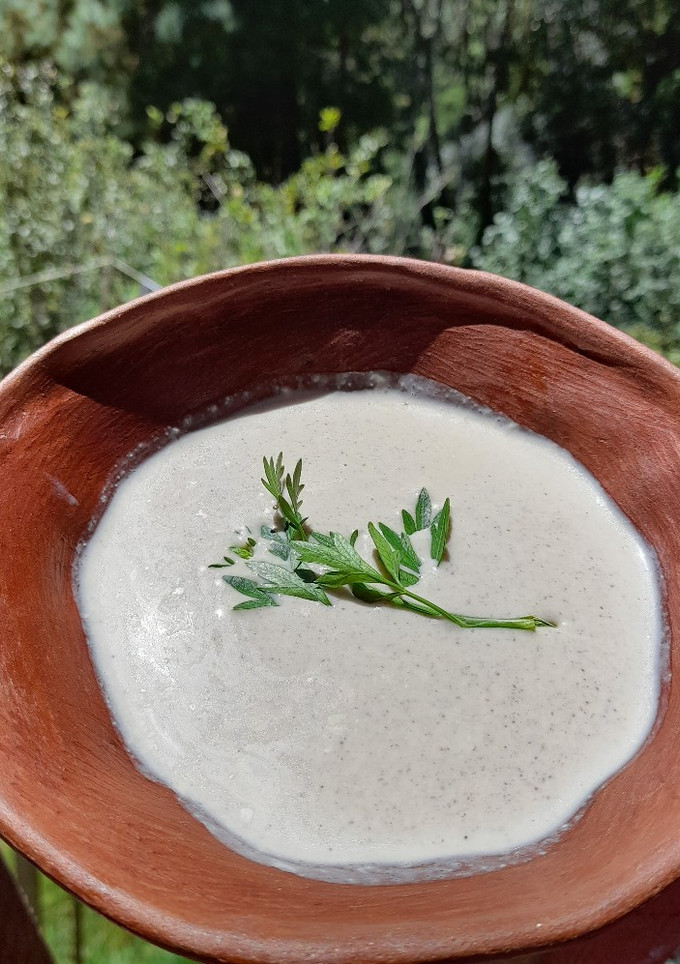 Una foto de Crema de champiñones