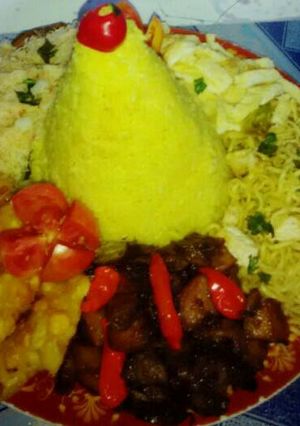 Foto resep Tumpeng mini sederhana