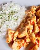 Pollo con hongos a la Mexicana