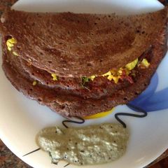 A picture of Ragi Mysore Masala Dosa.