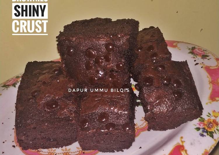 Resep Fudgy Brownies Shiny Crust Jadi, Lezat