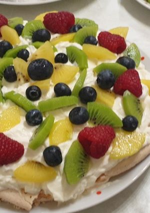 Pavlova torta recept fotója
