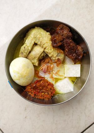 Foto resep Lontong opor keto