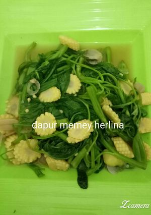 Foto resep Cah kangkung jagung muda