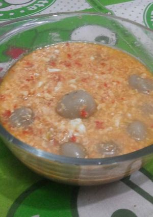 Foto resep Cilok Abon Kuah Pedas