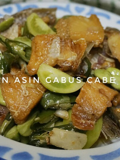 Foto resep Ikan Asin Gabus Cabe Ijo