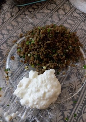 A picture of Hara lehsan (Memoni Recipe).