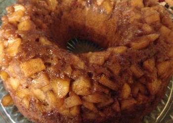 How To Cooking Recipe Upside down apple spice cake Delicious Simple How To Cooking Recipe Upside down apple spice cake Delicious Simple
