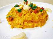 A picture of khoya moong dal halwa
