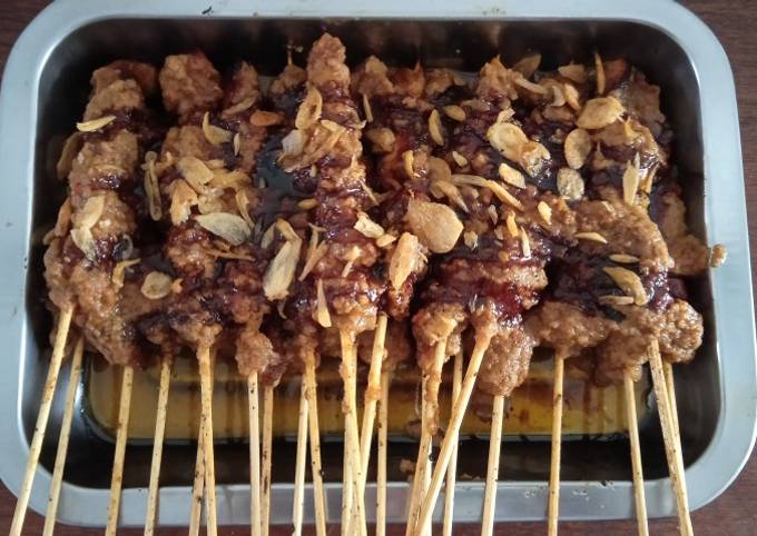 Resep Sate ayam bumbu kacang yang Lezat Sekali