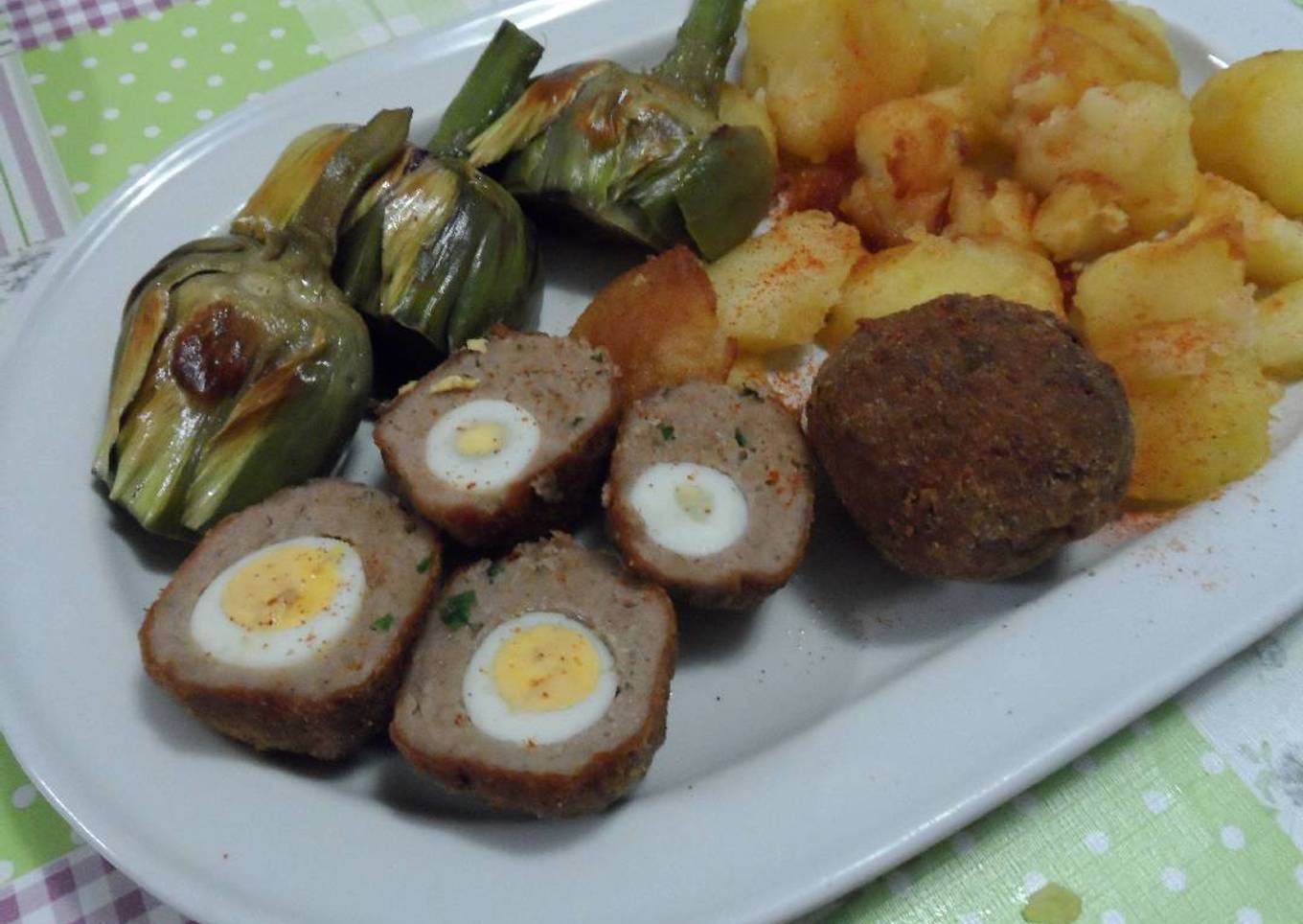 Albóndigas con sorpresa de codorniz