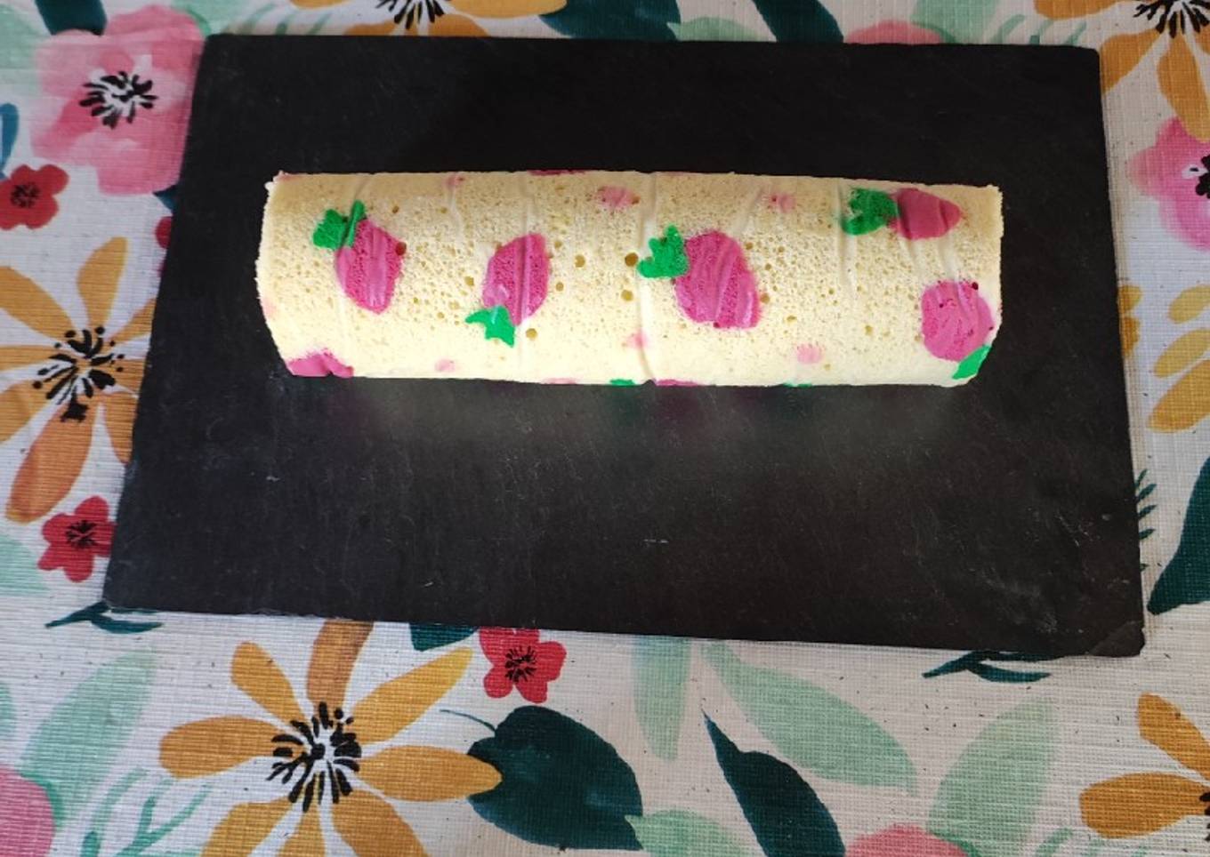 Pionono con crema pastelera