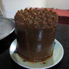 Una foto de Torta en lata de durazno