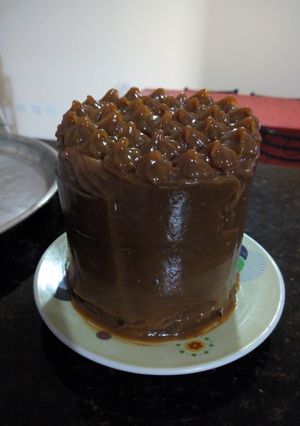 Una foto de Torta en lata de durazno