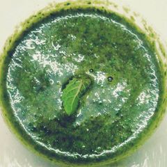 A picture of Ajwain, Tulsi leaves drink.