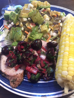 A picture of Pork Tenderloin with Cherry Salsa.