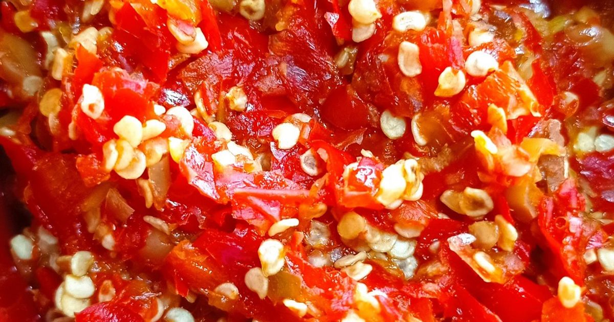 Sambal bawang untuk ayam geprek dan tempe penyet