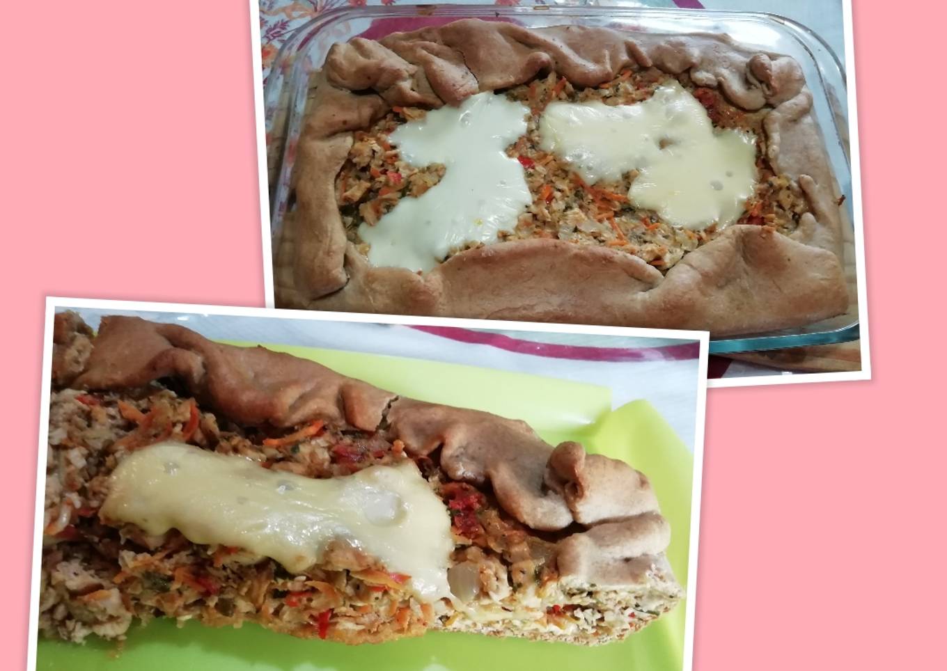 Tarta saludable de pollo (express)