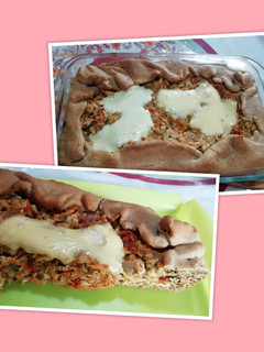 Una foto de Tarta saludable de pollo (express)