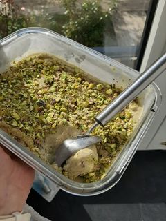 Une photo de Glace à la pistache façon Pierre Hermé