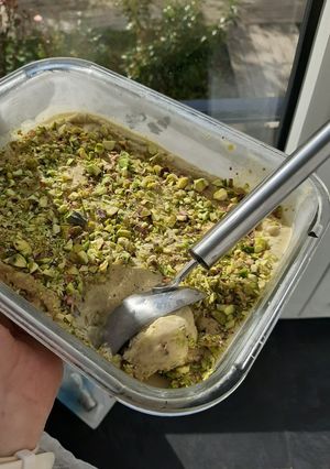 Une photo de Glace à la pistache façon Pierre Hermé