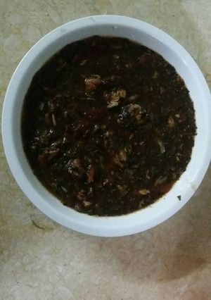صورة لوصفة ملوخية بالتونه