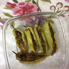 A picture of Stuffed mulag (mirchi)chilli.