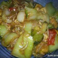 A picture of Manis pedas pakcoy ala Umi Musa.