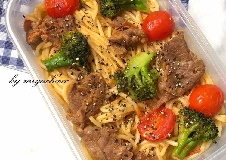 Cara Gampang Membuat Spaghetti Beef (Diet), Lezat Sekali
